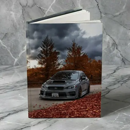 Subaru WRX STI Gray Stormy Autumn Sky