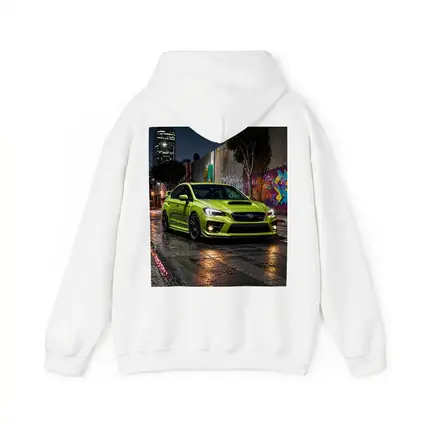 Subaru WRX STI Green Night City Streets