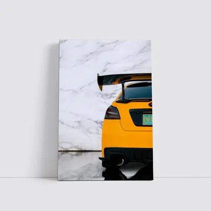 Subaru WRX STI Yellow Rear Wing Marble