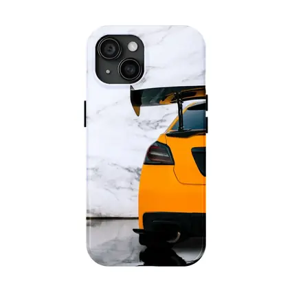 Subaru WRX STI Yellow Rear Wing Marble