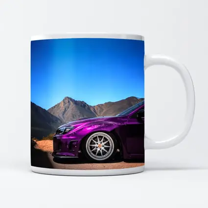 Subaru WRX Purple Chrome Mountain Road