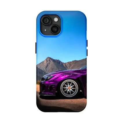 Subaru WRX Purple Chrome Mountain Road