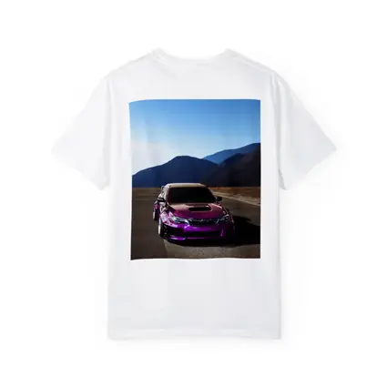 Purple Subaru WRX STI Mountain Road