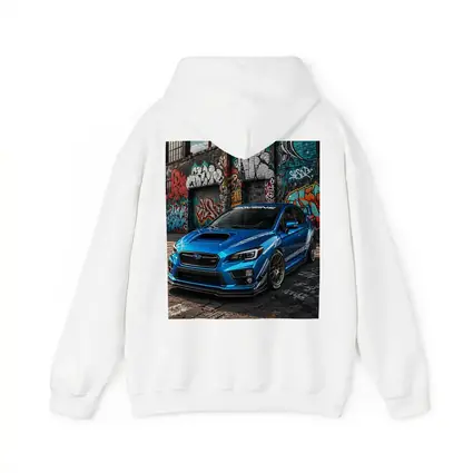 Subaru WRX STI Blue Graffiti Urban Street