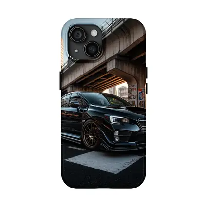 Subaru WRX STI Black Urban City Streets