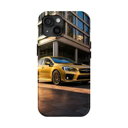 Subaru WRX STI Gold Urban Setting