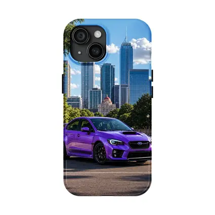 Subaru WRX STI Purple City Skyline
