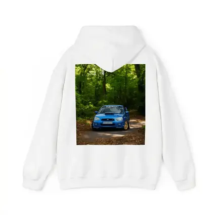 Subaru Impreza WRX Blue Forest Road