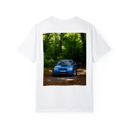 Subaru Impreza WRX Blue Forest Road