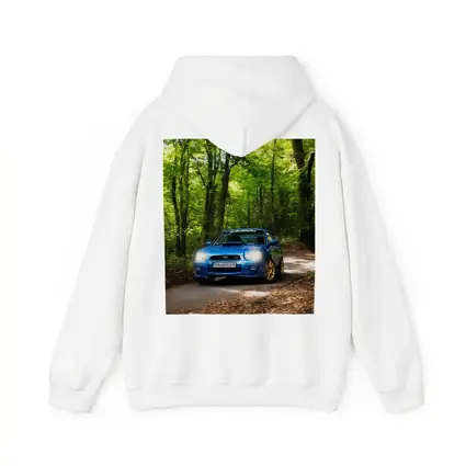 Subaru Impreza WRX Blue Forest Road