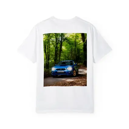 Subaru Impreza WRX Blue Forest Road
