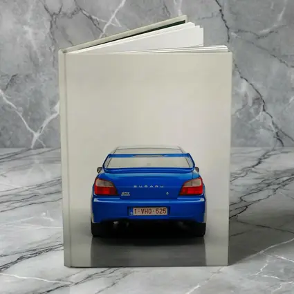 Subaru WRX STI Blue Rear View
