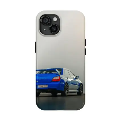 Subaru Impreza WRX Blue Rear Studio Shot