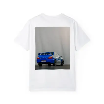 Subaru Impreza WRX Blue Rear Studio Shot