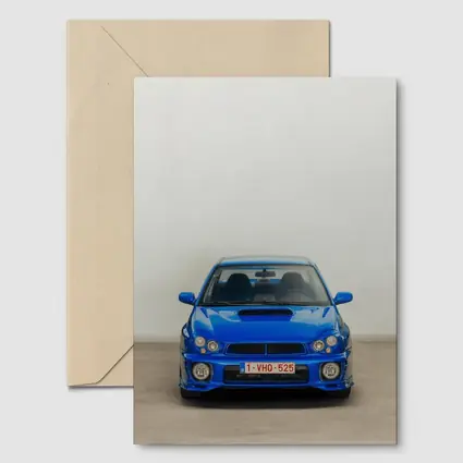 Subaru Impreza WRX Blue Front View