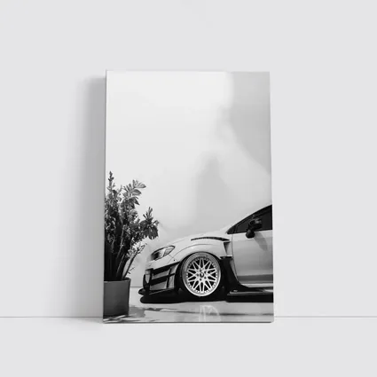 Subaru WRX STI Wide Body Black White