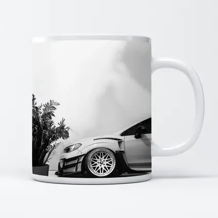 Subaru WRX STI Wide Body Black White