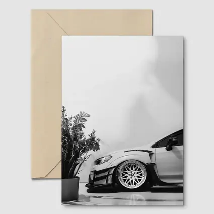 Subaru WRX STI Wide Body Black White