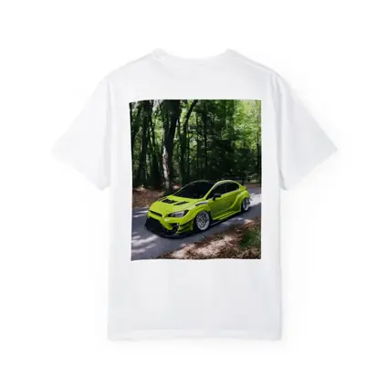 Subaru WRX STI Green Forest Road