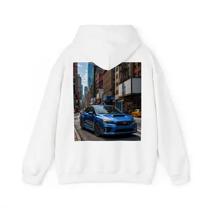 Subaru WRX Blue City Street Scene