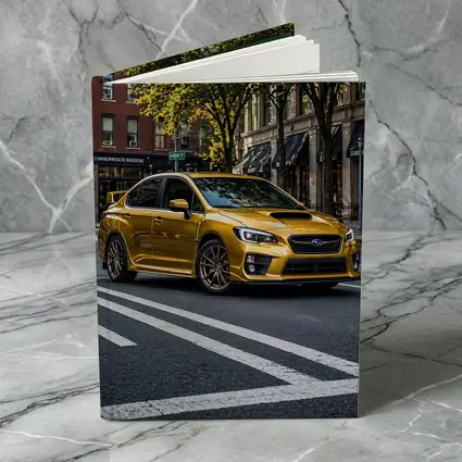 Subaru WRX Gold City Street Urban Setting