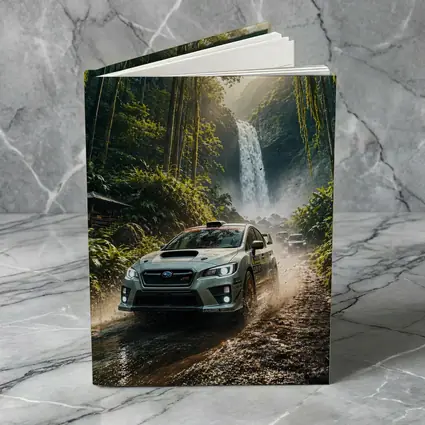 Subaru WRX Rally Car Jungle Waterfall