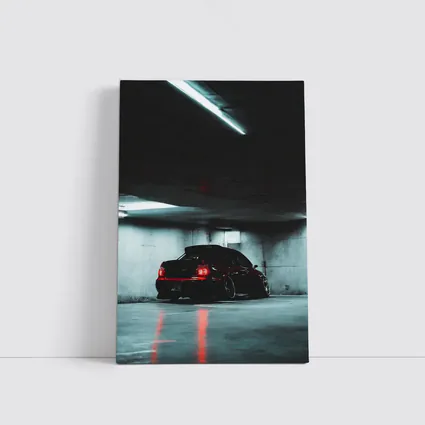 Subaru WRX Sedan Dark Underground Parking Garage