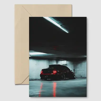 Subaru WRX Sedan Dark Underground Parking Garage
