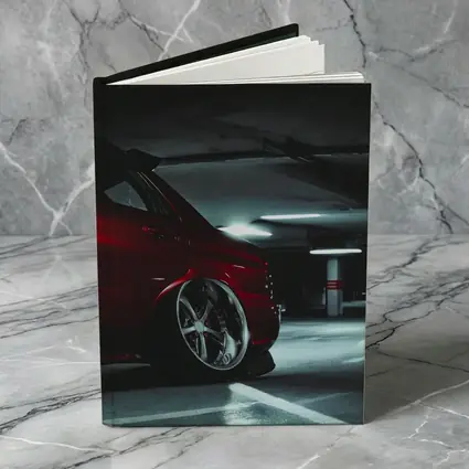 Subaru WRX Red Car Underground Parking Garage