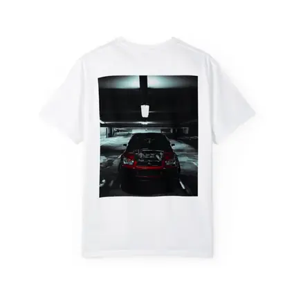 Subaru WRX Red Car Underground Parking Dark