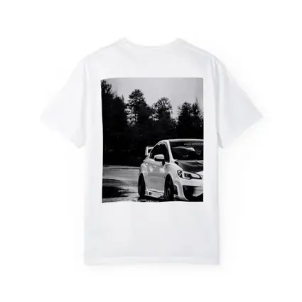 Subaru WRX STI Rainy Day Black White