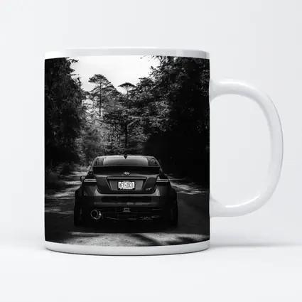 Subaru WRX Rear View Forest Road