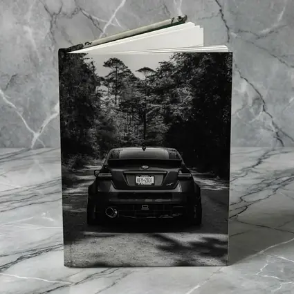 Subaru WRX Rear View Forest Road