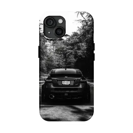 Subaru WRX Rear View Forest Road
