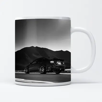 Subaru WRX STI Black Mountain Road Shot