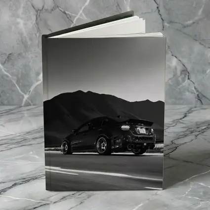 Subaru WRX STI Black Mountain Road Shot