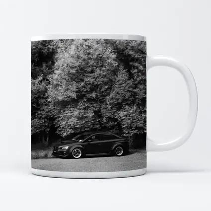 Subaru WRX Black Sedan Forest Background