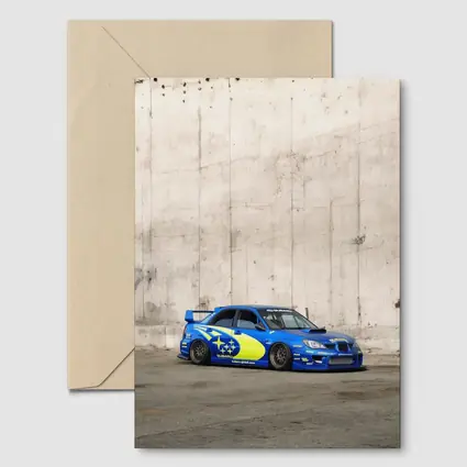 Subaru Impreza WRX Rally Livery Concrete Wall
