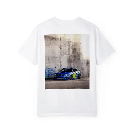 Subaru Impreza WRX Blue Rally Car Wall