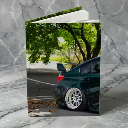 Subaru WRX STI Green Stance Street Shot