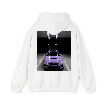 Purple Subaru WRX Parked Underground Garage