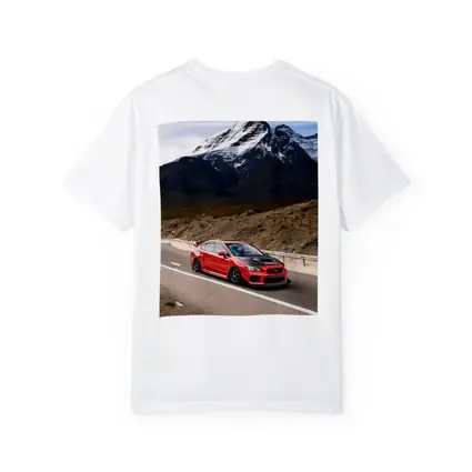 Red Subaru WRX STI Mountain Road Drive