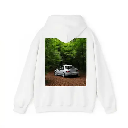 Subaru Impreza WRX White Forest Road