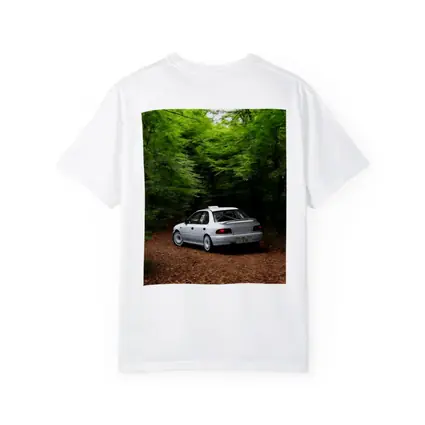 Subaru Impreza WRX White Forest Road