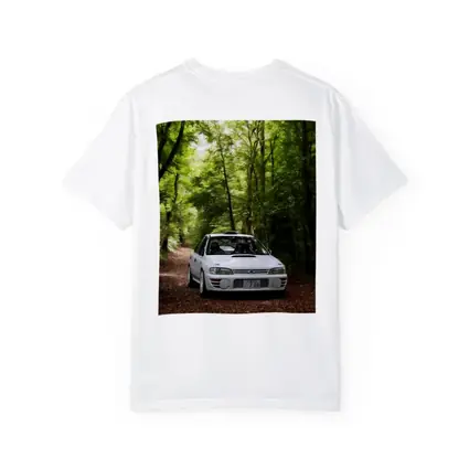 Subaru Impreza WRX White Forest Road