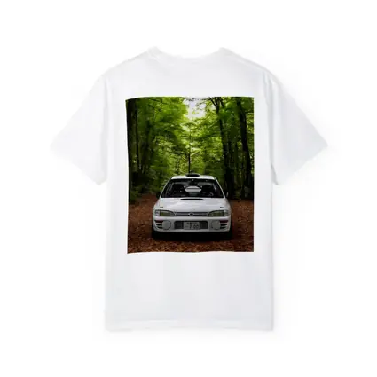 Subaru Impreza WRX White Forest Road