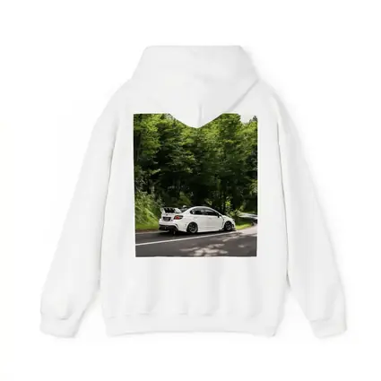 Subaru WRX STI White Forest Road Drive