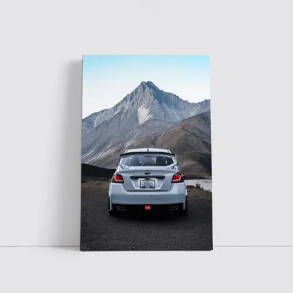 Subaru WRX STI Rear Mountain Backdrop