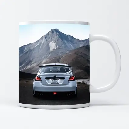 Subaru WRX STI Rear Mountain Backdrop