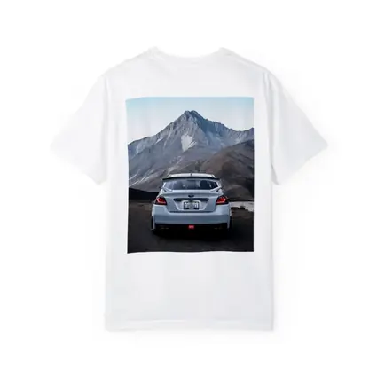 Subaru WRX STI Rear Mountain Backdrop
